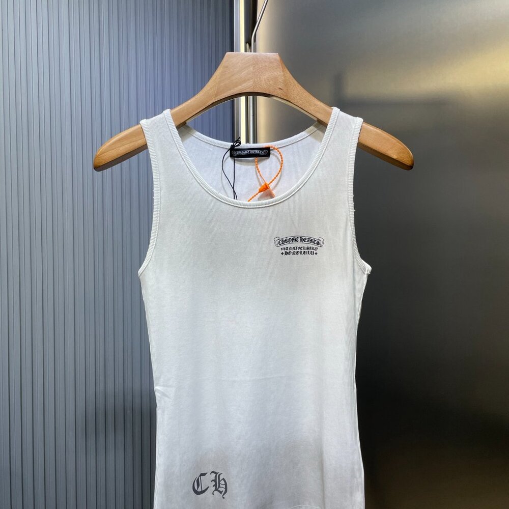 Brand New Chrome Hearts Unisex White Vest